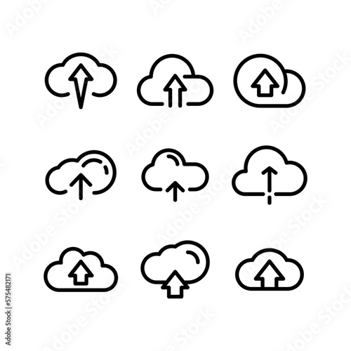 upload icon or logo isolated sign symbol vector illustration - high quality black style vector icons