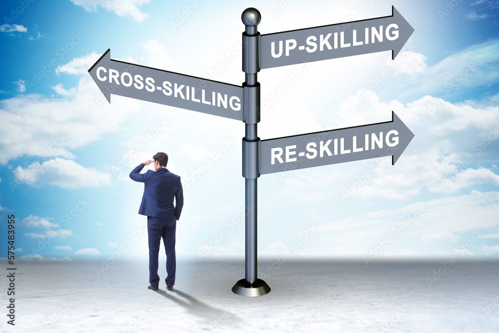 At the crossroads choosing between up-skilling and re-skilling