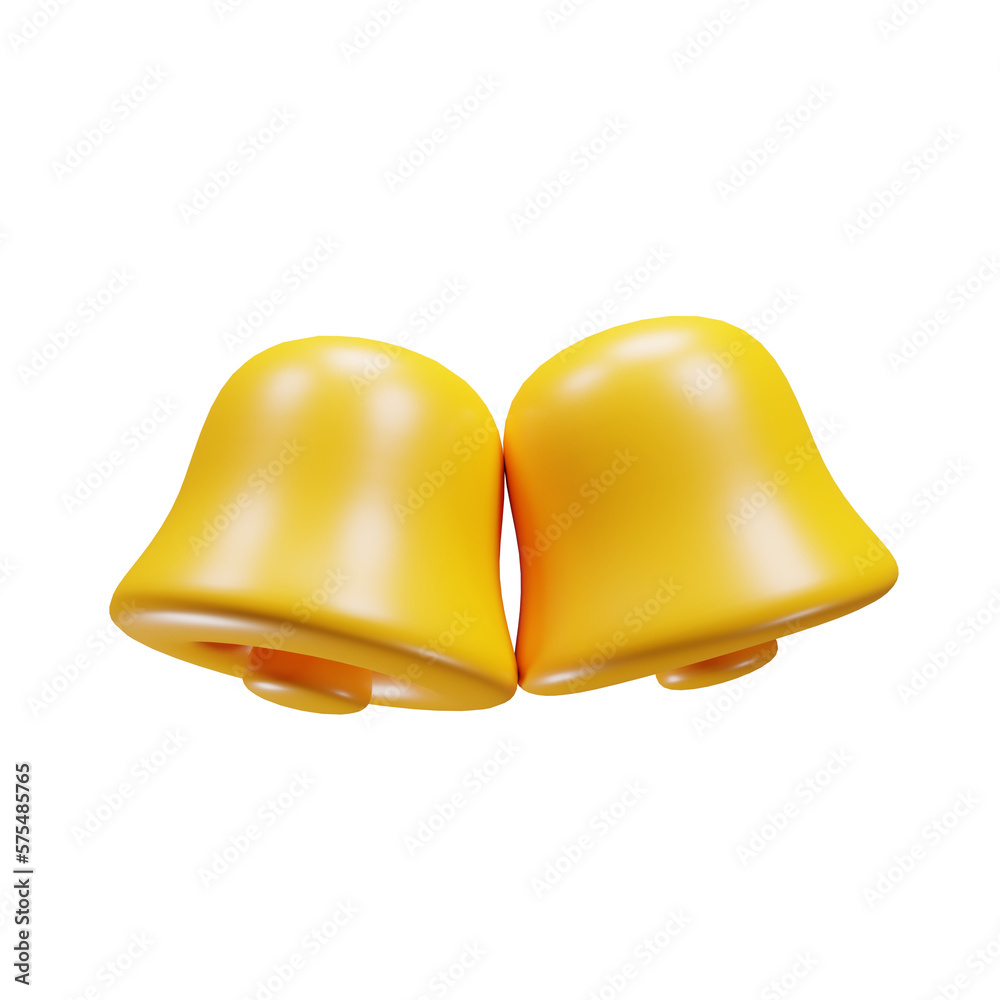 3d notification bell icon. 3d rendering illustration. Business icon concept 3d notification bell icon. 3d rendering illustration. Business icon concept