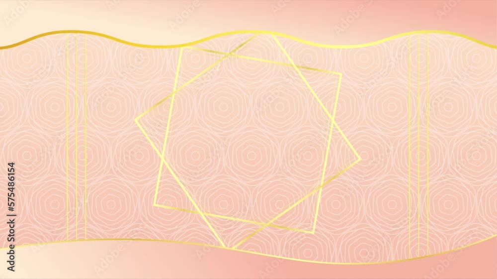 Animated Modern luxury abstract background with golden line elements. modern pink gold background for presentation Animated Modern luxury abstract background with golden line elements. modern pink gold background for presentation
