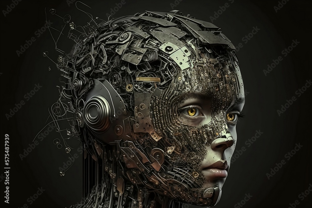 Roboter und künstliche Intelligenz. Moderne Technik.
Roboter und künstliche Intelligenz. Moderne Technik.