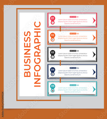 Business infographic elements template © Makdi
