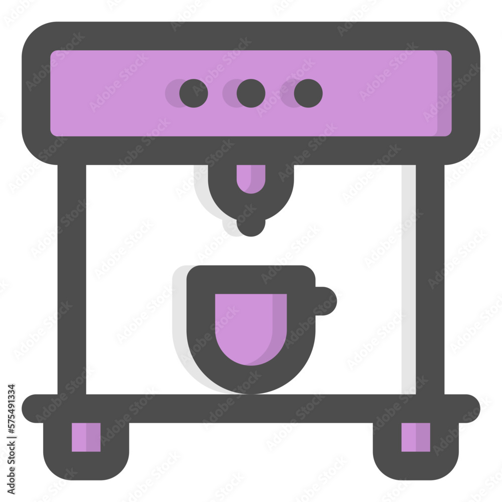 coffee maker color icon coffee maker color icon