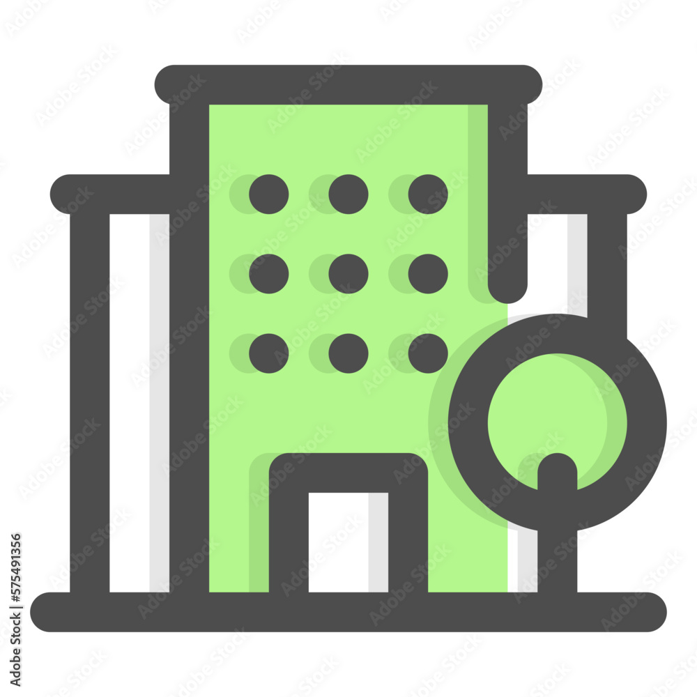 Fototapeta premium hotel color icon
