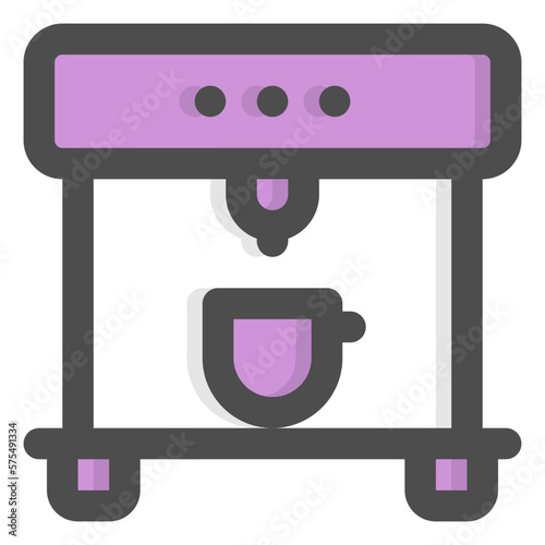 coffee maker color icon