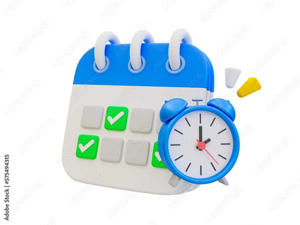3d minimal time management concept. schedule organization. future life planning. Calendar with an alarm clock. 3d illustration. 3d minimal time management concept. schedule organization. future life planning. Calendar with an alarm clock. 3d illustration.