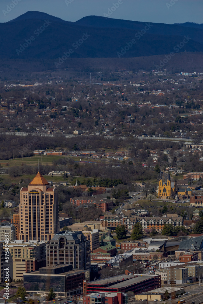 Overlooking the city of Roanoke, Virginia