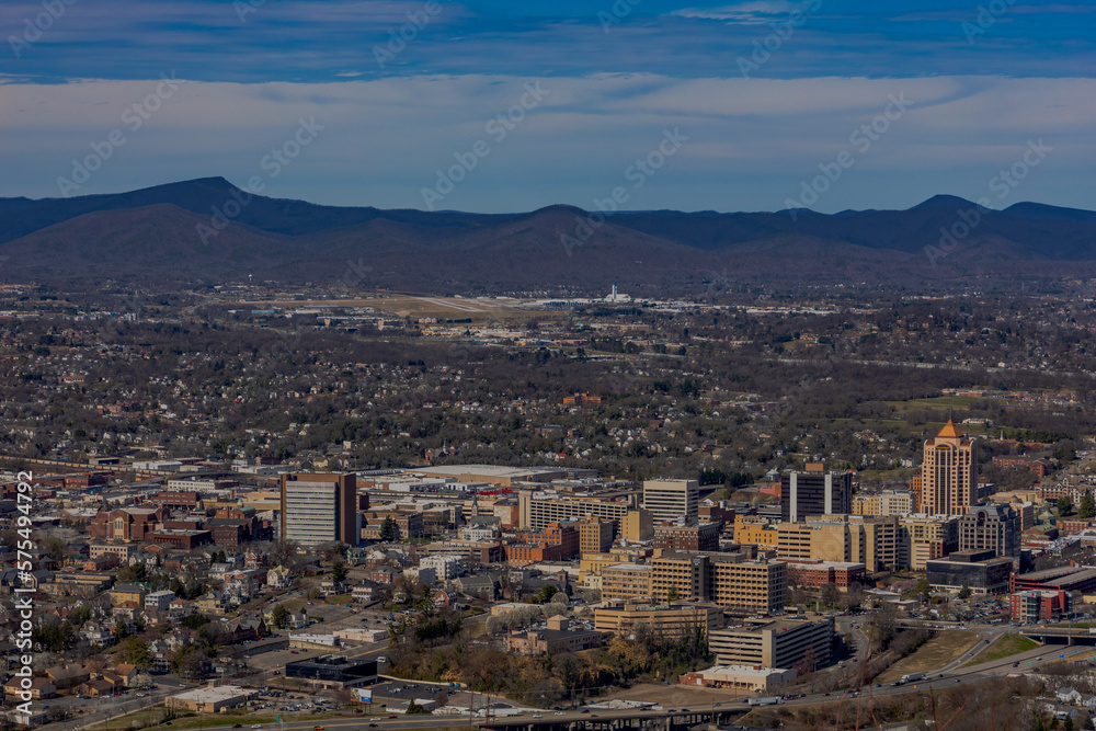 Overlooking the city of Roanoke, Virginia