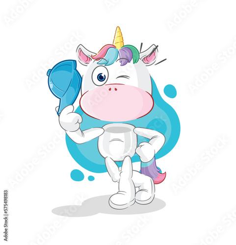 unicorn young boy character cartoon