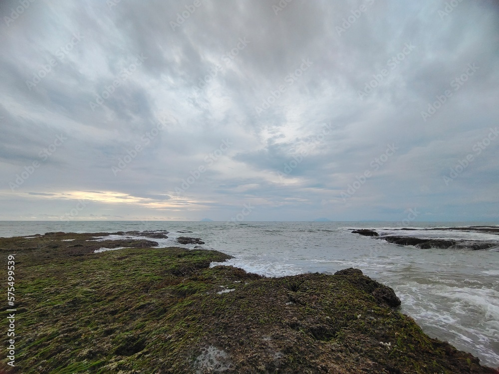 storm over the sea