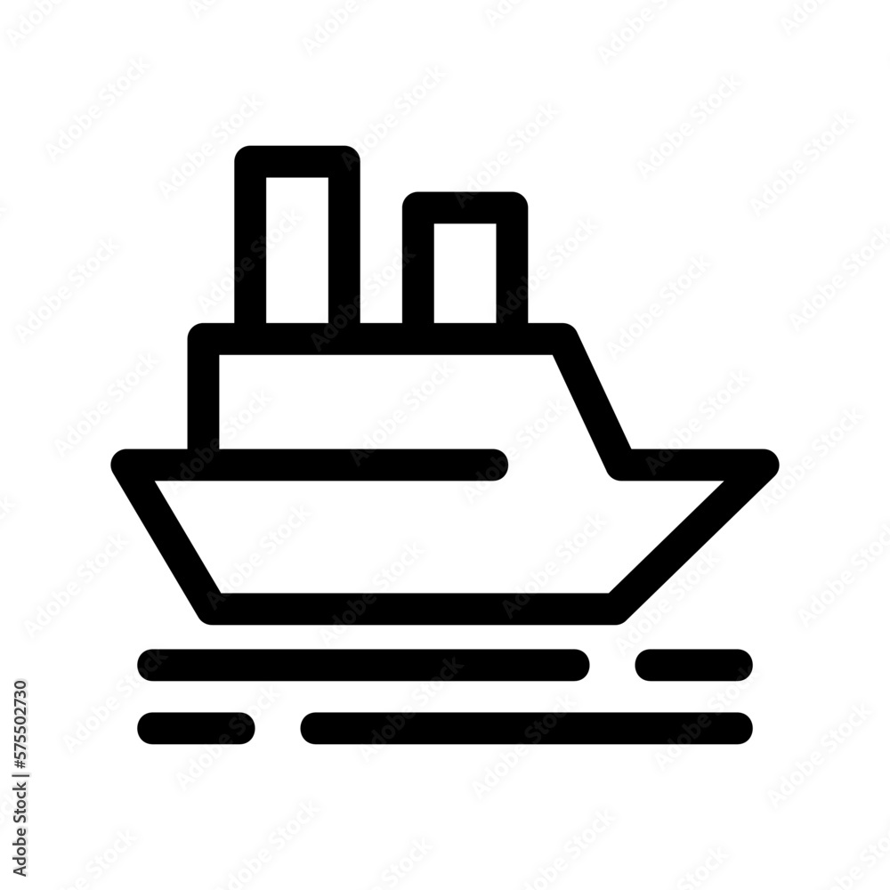 boat icon or logo isolated sign symbol vector illustration - high quality black style vector icons
