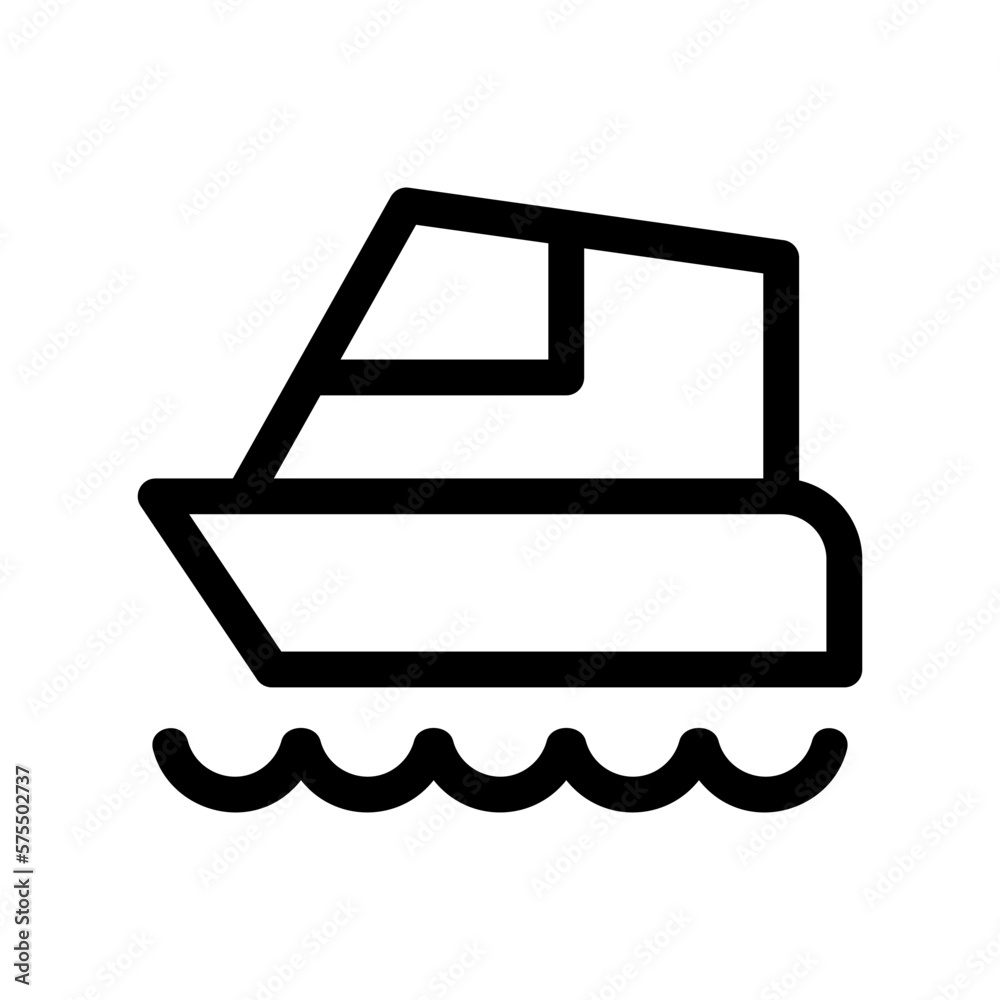 boat icon or logo isolated sign symbol vector illustration - high quality black style vector icons
