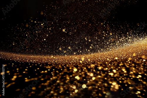 Gold glitter party background