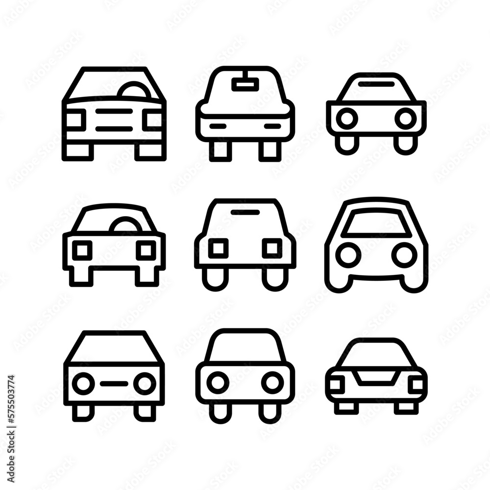 Fototapeta premium car icon or logo isolated sign symbol vector illustration - high quality black style vector icons 