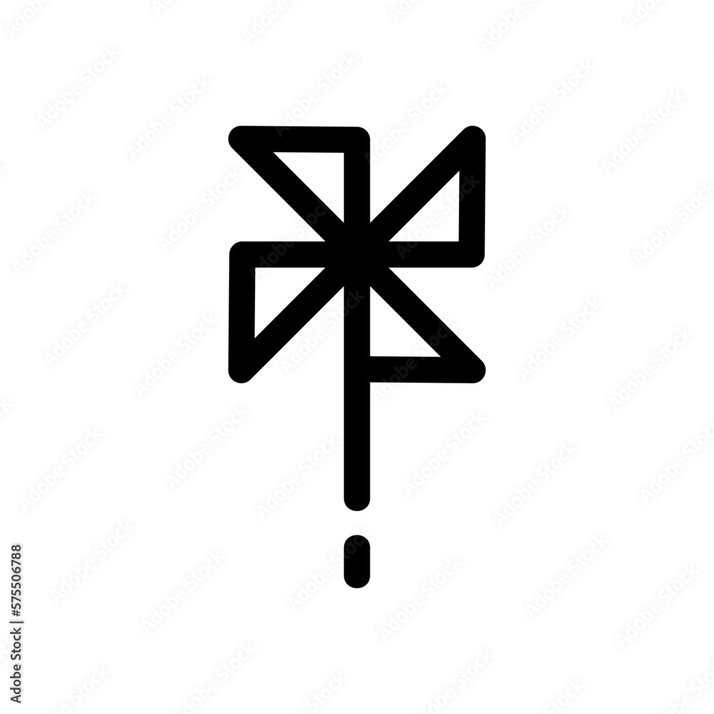 pinwheel icon or logo isolated sign symbol vector illustration - high quality black style vector icons
