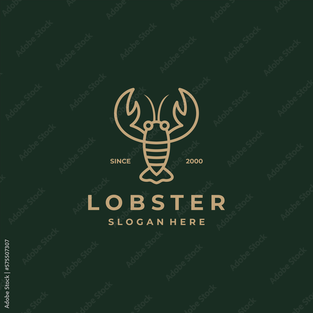 Fototapeta premium lobster logo