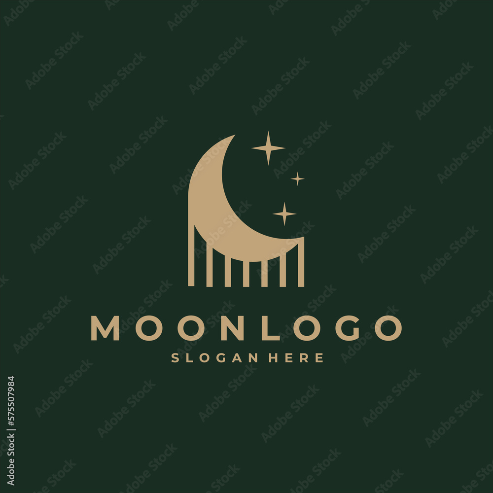 moon logo desihn moon logo desihn