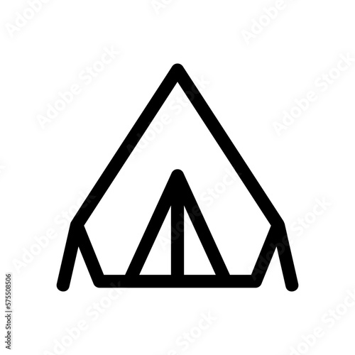 tent icon or logo isolated sign symbol vector illustration - high quality black style vector icons 