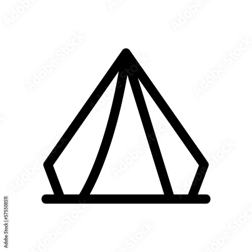 tent icon or logo isolated sign symbol vector illustration - high quality black style vector icons 