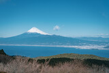 真冬の晴れた日の富士山