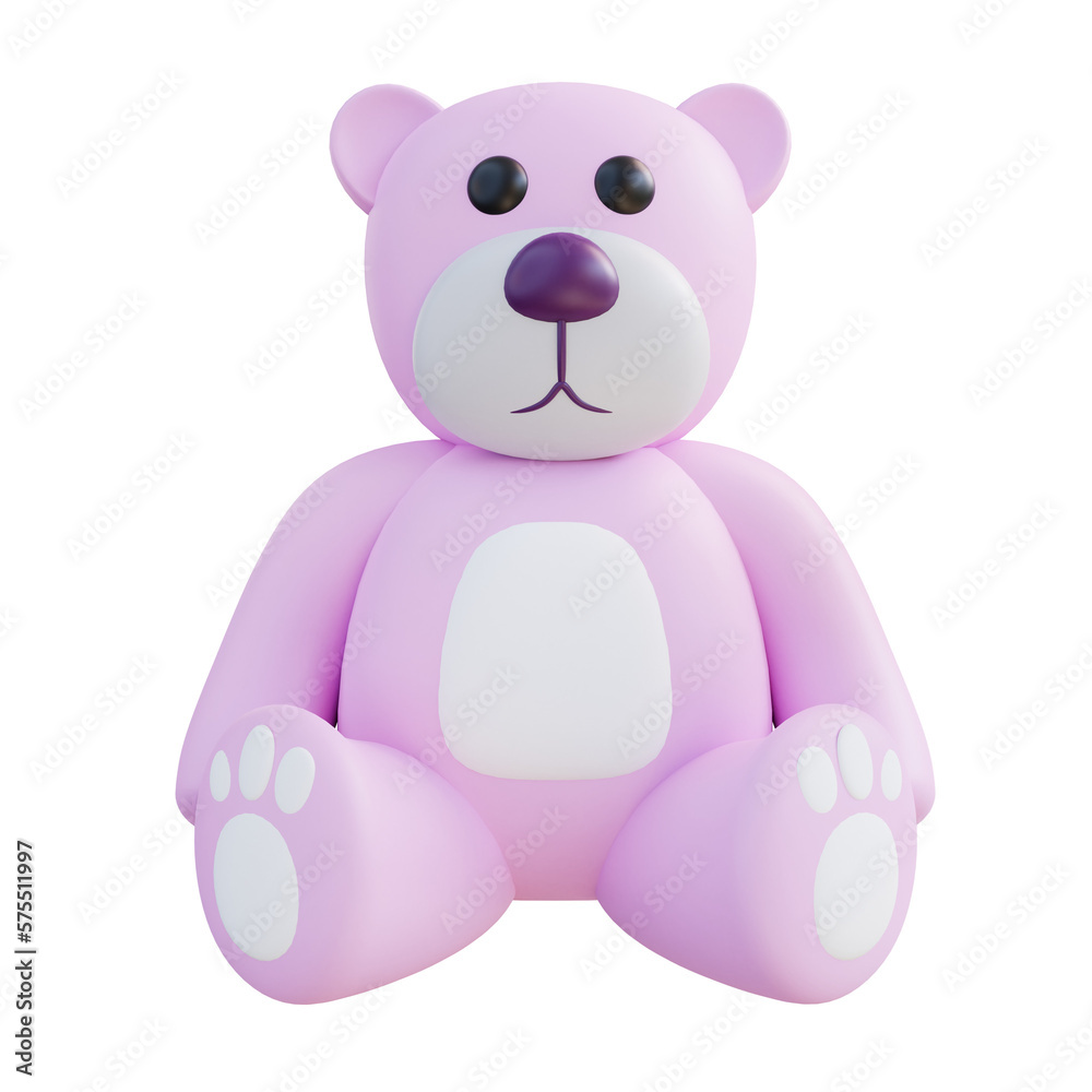 Obraz premium 3D Illustration Teddy Bear
