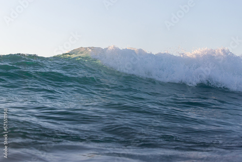 Fototapeta Naklejka Na Ścianę i Meble -  Wave foam breaking in the ocean.