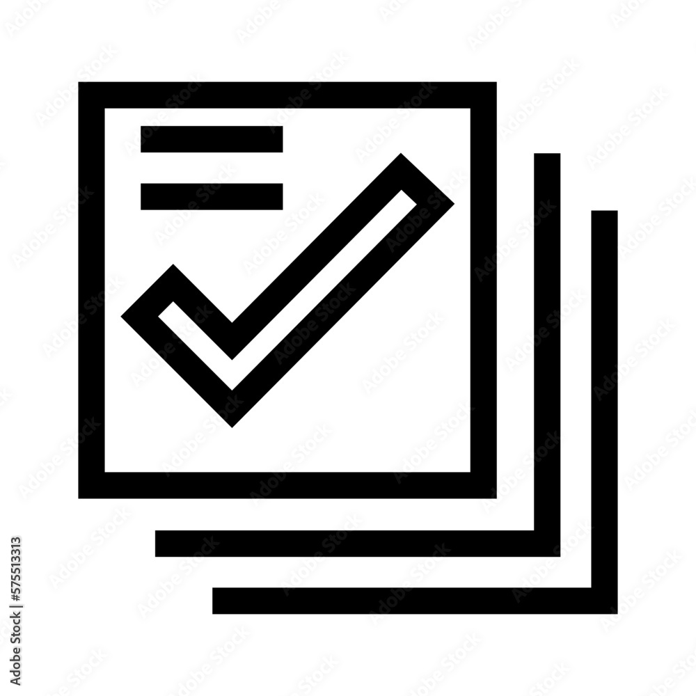 check list icon or logo isolated sign symbol vector illustration - high quality black style vector icons
