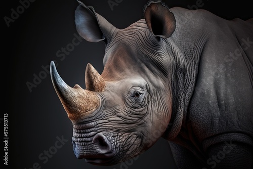 rhino close up