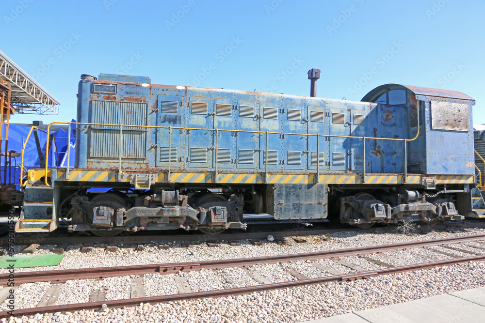 Naklejka premium Vintage Diesel engine in Ogden, Utah 