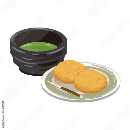 お茶　きな粉　おはぎ3