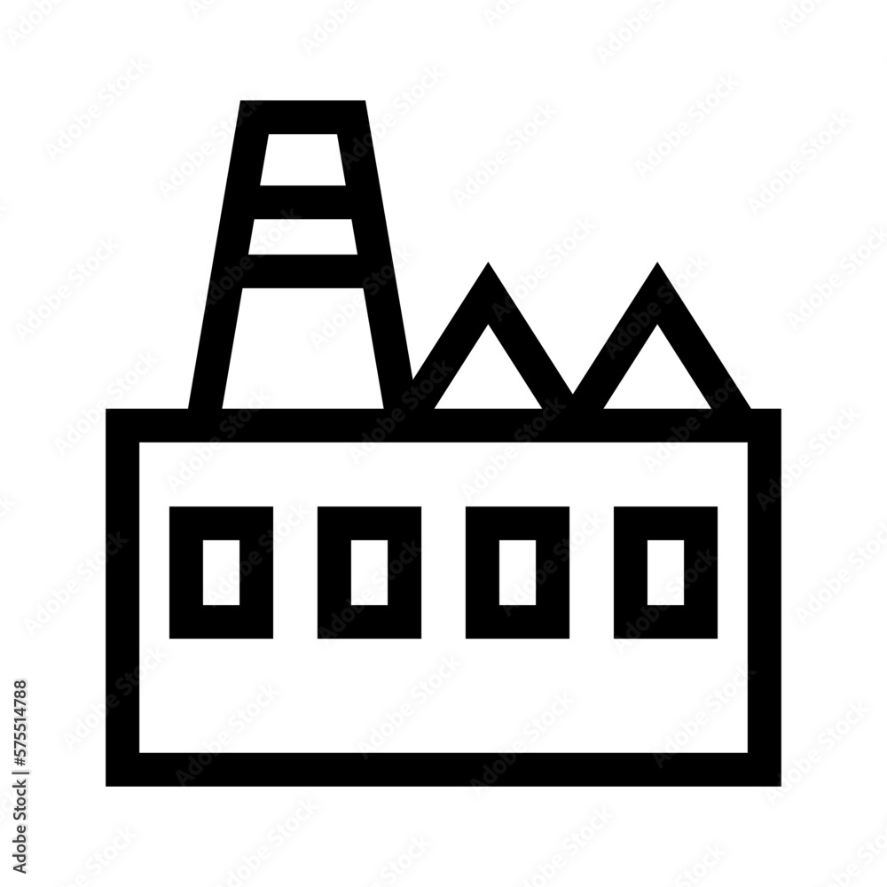 factory icon or logo isolated sign symbol vector illustration - high quality black style vector icons
