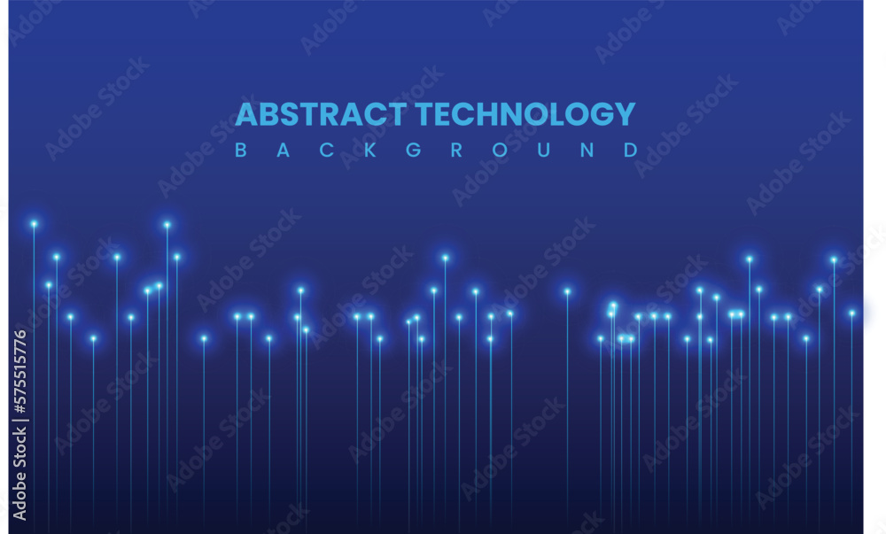 Abstract Technology Blue Background Design