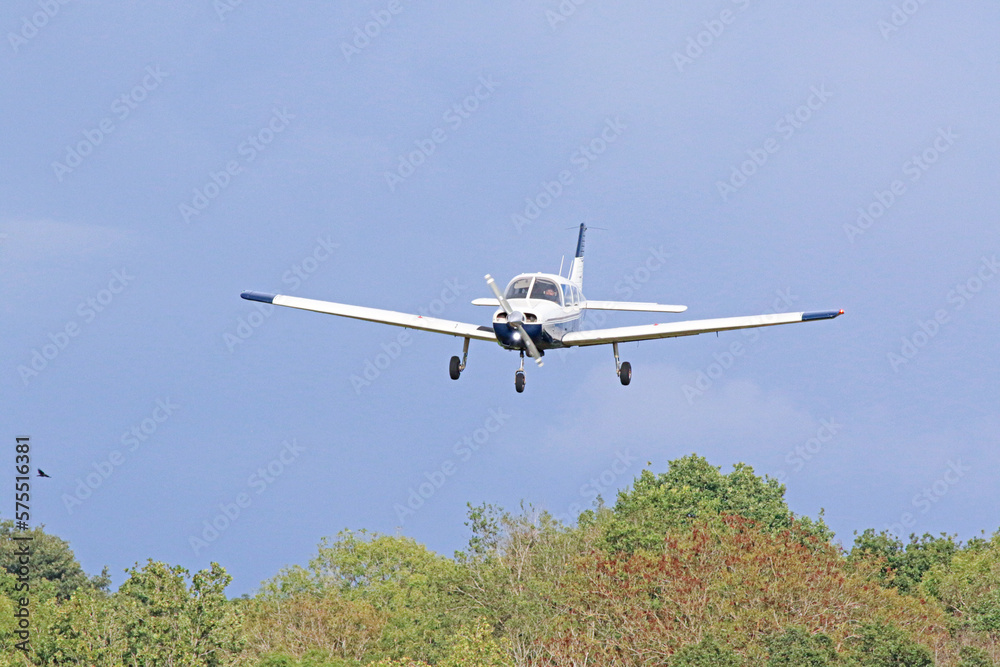 Small private aeroplane, small white aircraft Small private aeroplane, small white aircraft