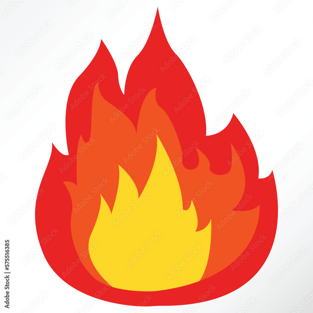 Minimalist vector of fire blaze Minimalist vector of fire blaze