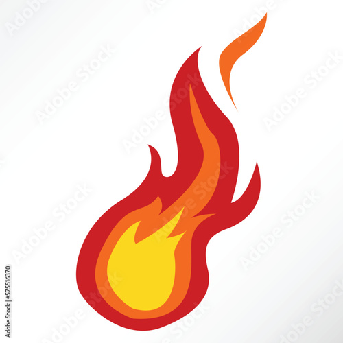 Minimalist vector of fire blaze