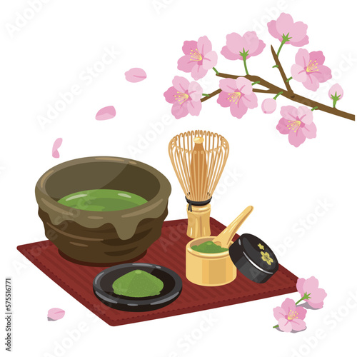 桜　お茶セット1-2