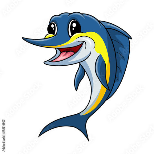 Cute funny marlin fish smile