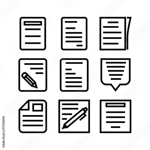 notes icon or logo isolated sign symbol vector illustration - high quality black style vector icons 