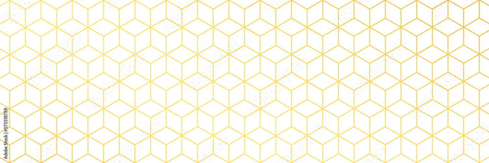 Stylish hexagonal line pattern background