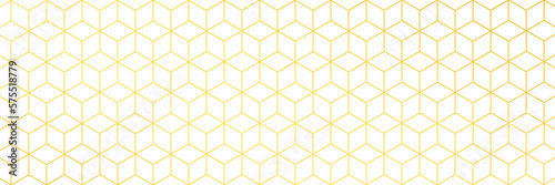 Stylish hexagonal line pattern background
