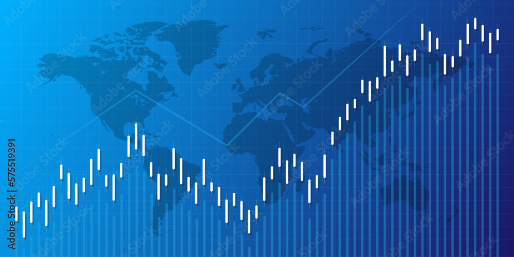 stock market, economic graph with diagrams, business and financial concepts and reports, abstract blue technology communication concept vector background stock market, economic graph with diagrams, business and financial concepts and reports, abstract blue technology communication concept vector background