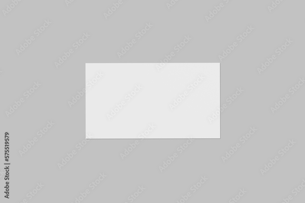Blank business card mockup top view Blank business card mockup top view
