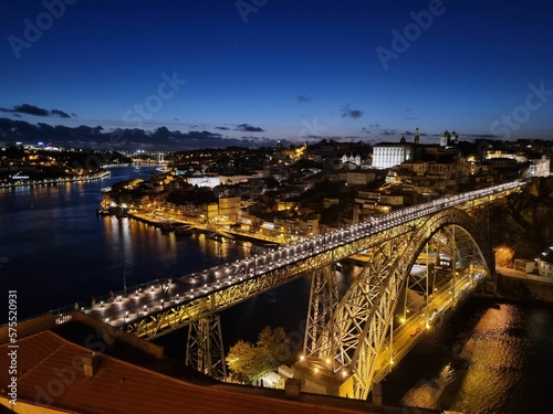 night view, night bridge