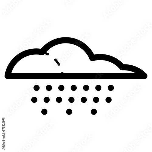raining cloud icon
