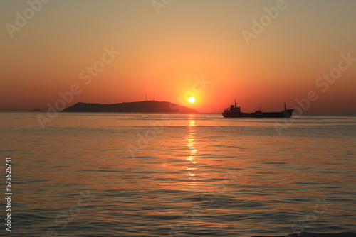 Sunset from Maltepe to the Islands, Maltepe Istanbul photo