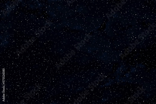 Starry night sky. Dark blue night sky with stars. Galaxy space background.
