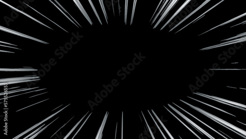Fototapeta Naklejka Na Ścianę i Meble -  Anime Comic Speed Lines Fast Speed line Overlay Image Background