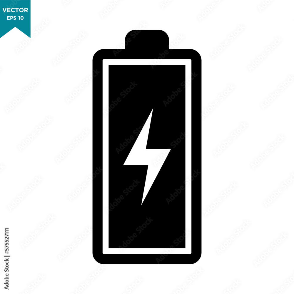 battery icon, battery vector logo template, power icon