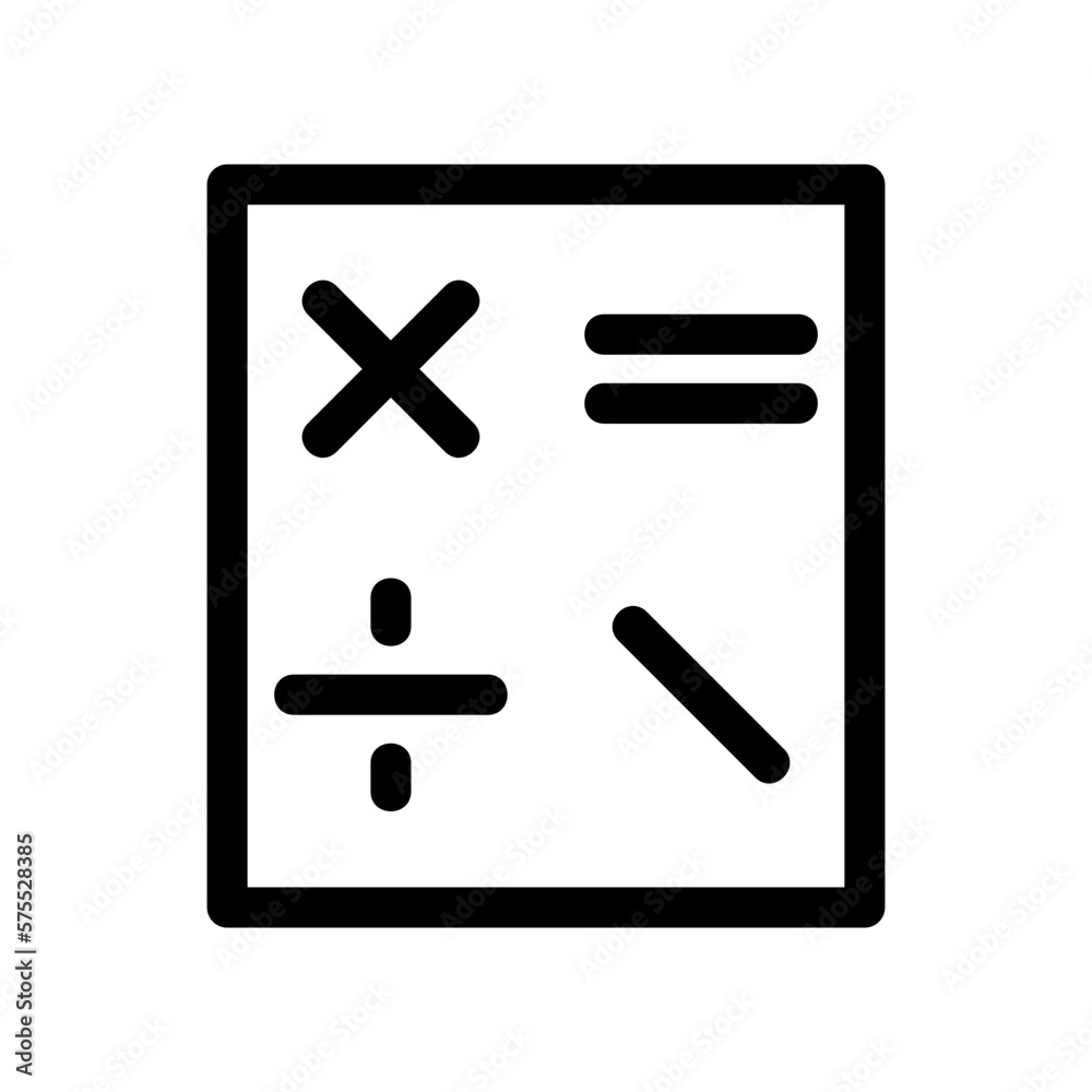 calculator icon or logo isolated sign symbol vector illustration - high quality black style vector icons
