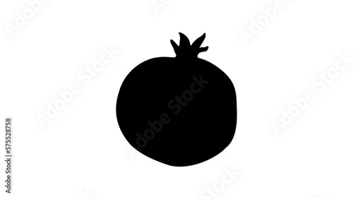 pomegranate silhouette